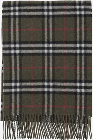 Burberry Cashmere Scarf With Check Pattern