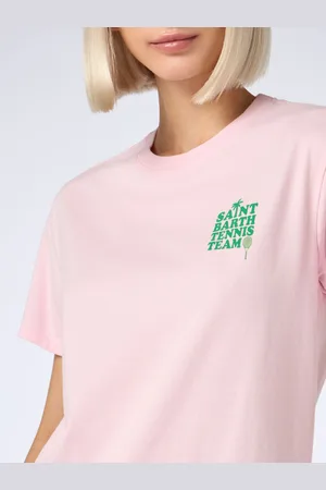 MC2 SAINT BARTH Cotton T-shirt With St Barth Tennis Team Print
