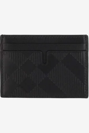 Burberry Calfskin Leather Card Holder