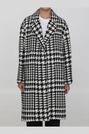 Dolce & Gabbana Pied De Poule Midi Coat