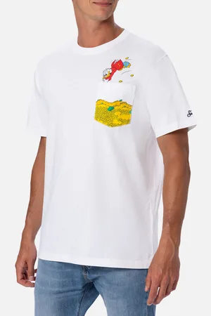 MC2 SAINT BARTH Man Cotton T-shirt Austin With Uncle Scrooge Print disney Special Edition