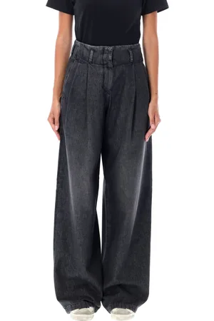 Golden Goose Wide Leg Pleated Jeans