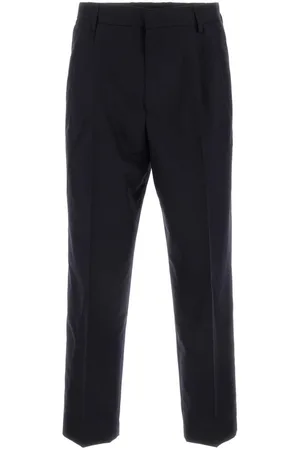 DRIES VAN NOTEN Midnight Blue Wool Pellow Pant