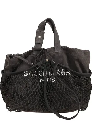 Balenciaga Logo Mesh Tote