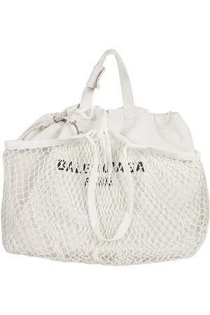 Balenciaga Logo Mesh Tote