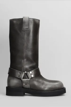 3Juin Demi 020 Low Heels Boots In Leather