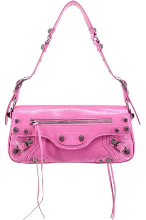 Balenciaga Fuchsia Leather Small Le Cagole Sling Shoulder Bag