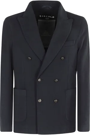 Circolo Giacca Doppio Petto Jersey Mano Cashmere