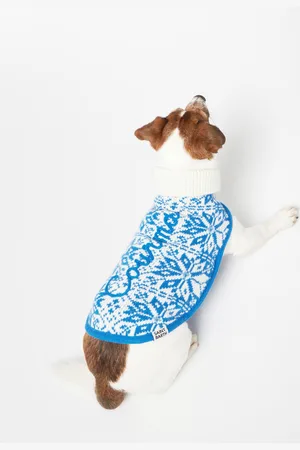 MC2 SAINT BARTH Dog Sweater With Nordic Jacquard