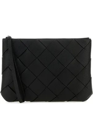 Bottega Veneta Leather Large Diago Clutch