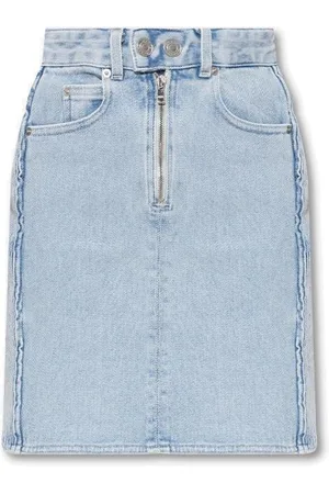Isabel Marant Logo-patch High-waist Denim Skirt