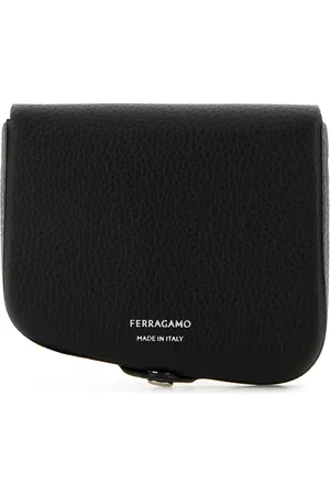 Salvatore Ferragamo Black Leather Coin Purse