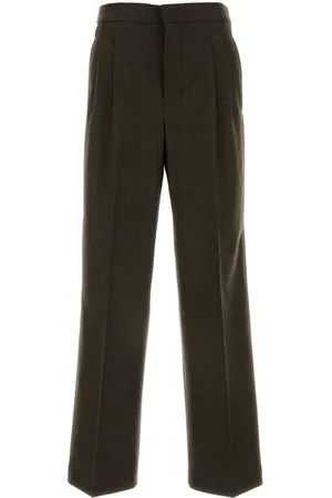Ami Melange Brown Wool Pant