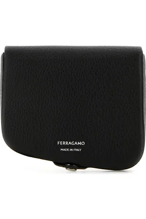 Salvatore Ferragamo Black Leather Coin Purse