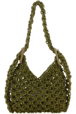 Hibourama Army Green Mesh Vannifique Bucket Bag