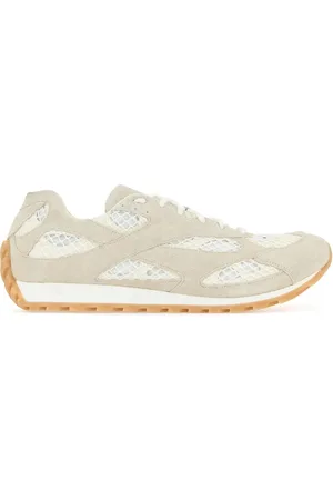 Bottega Veneta Bicolor Mesh And Suede Orbit Sneakers