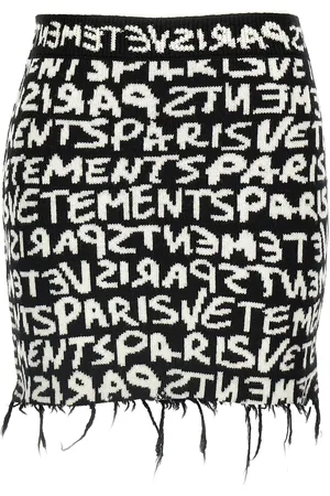 Vetements Paris Monogram Mini Skirt