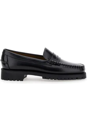 SEBAGO Slip-on Loafers With Lug Sole In Leather Woman