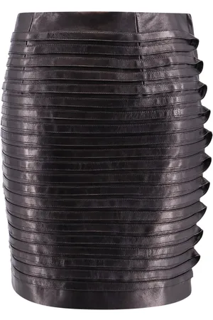 VERSACE Leather Skirt