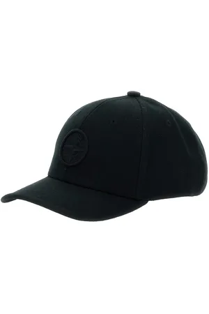 Stone Island Baseball Cap With Embroidered Compass Logo On The Front In Wool Blend Boy