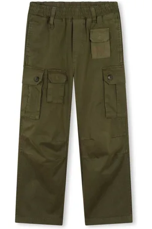 Marc Jacobs Cargo Pants With Pockets And Logo Application In Cotton Blend Boy