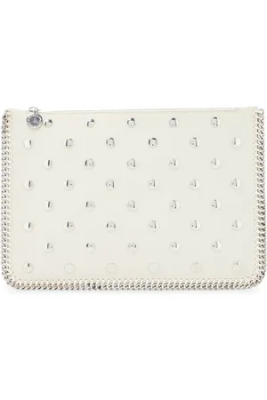 Stella McCartney Falabella Studded Zippered Pouch Bag