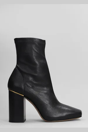 Chloé Ambre High Heels Ankle Boots In Leather