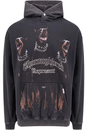 Represent Cotton Sweatshirt With Frontal Thoroughbred Print