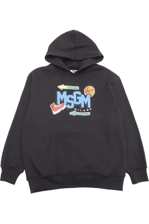 Msgm Hoodie Boy Nero/