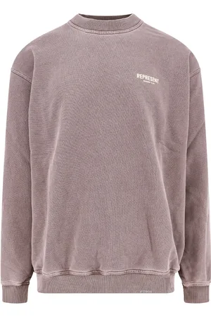 Represent Owners Club Cotton Sweatshirt With Frontal Logo Print