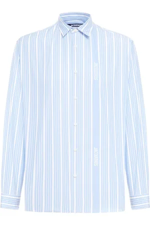Jacquemus Striped Collared Long-sleeve Shirt