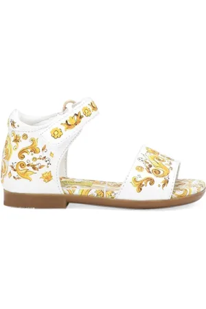 Dolce & Gabbana Azulejos Print Nappa Calfskin Sandal