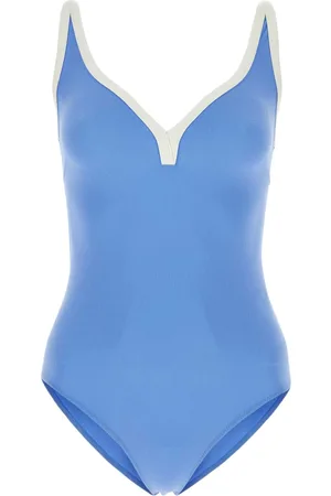 Lisa Marie Fernandez Cerulean Blue Stretch Nylon Maria Swimsuit