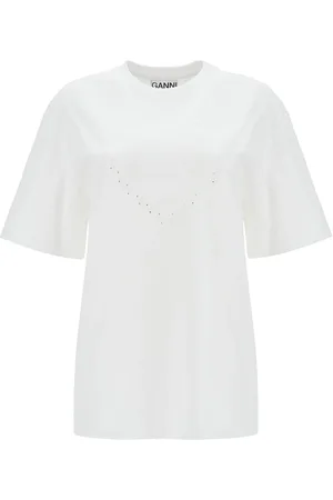 Ganni Embroidered Oversized T