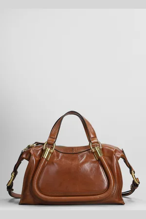 Chloé Paraty 24 Shoulder Bag In Brown Leather