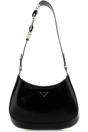 Prada Black Leather Cleo Shoulder Bag