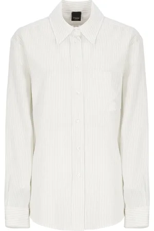 Pinko Viscose Blend Shirt With Striped Pattern