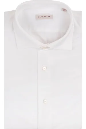 Glanshirt Slim Fit Shirt In White Technical Fabric