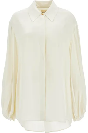 Khaite The Bam Top Pleated Shirt