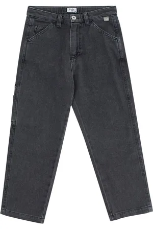 Il gufo Grey Five-pocket Style Jeans In Denim Boy
