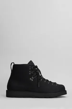 Stone Island Vibram Ankle Boots In Leather