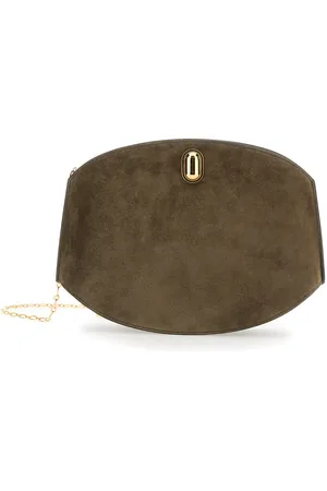 SAVETTE Tondo Handbag With Chain Shoulder Strap In Suede Woman