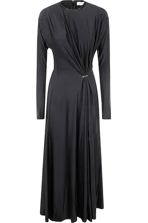 Paco rabanne Crewneck Gathered Dress