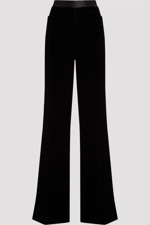 Tom Ford Viscose Velvet Boot Cut Pants