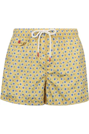 Kiton Floral Printed Drawstring Swim Shorts