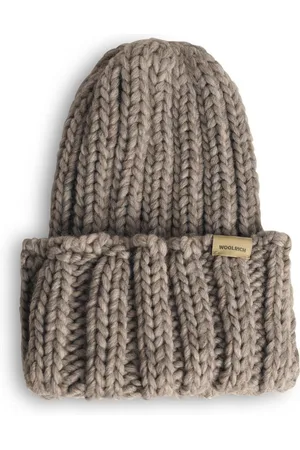 Woolrich Logo Patch Turn-up Hem Beanie