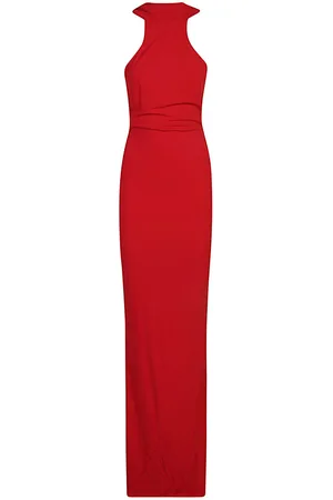 Elisabetta Franchi Necklace Detailed Sleeveless Maxi Dress