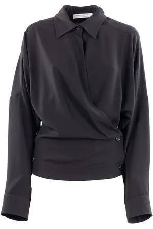 Serafini Philosophy Di Lorenzo Serafin Draped Poplin Shirt