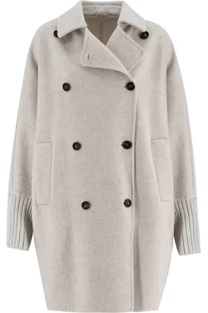 Brunello Cucinelli Monili Embellished Hand-finished Coat