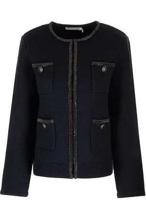 Self-Portrait Embellished Knit Cardigan